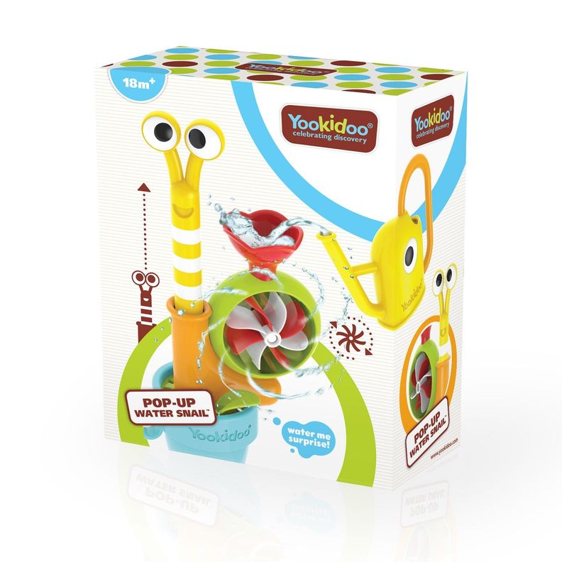 Juego de Baño Caracol de Agua Infantil Bebé Niño Niña Tina Yookidoo-4