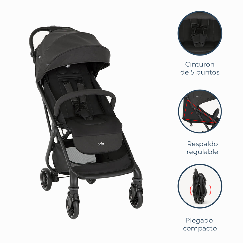 Coche Paseo Compacto 3 en 1 Tourist Shale Joie-7