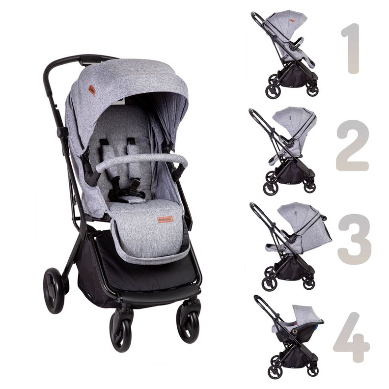 Coche Travel System Swift 360 Gris Bebesit-4