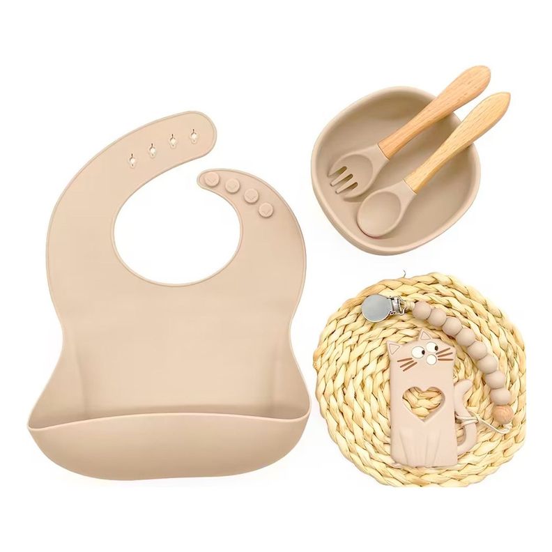 Set Alimentación March Silicona Beige-0