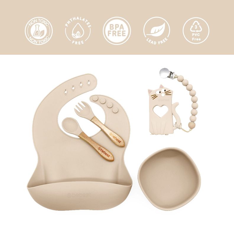 Set Alimentación March Silicona Beige-6