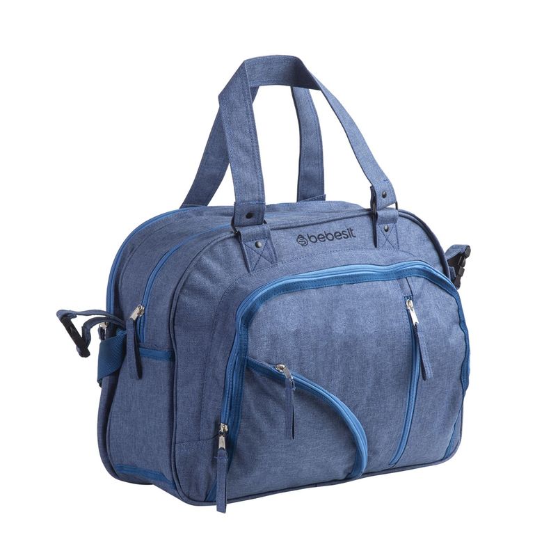 Bolso Maternal Mudador Panalera Bebesit Melange - Azul