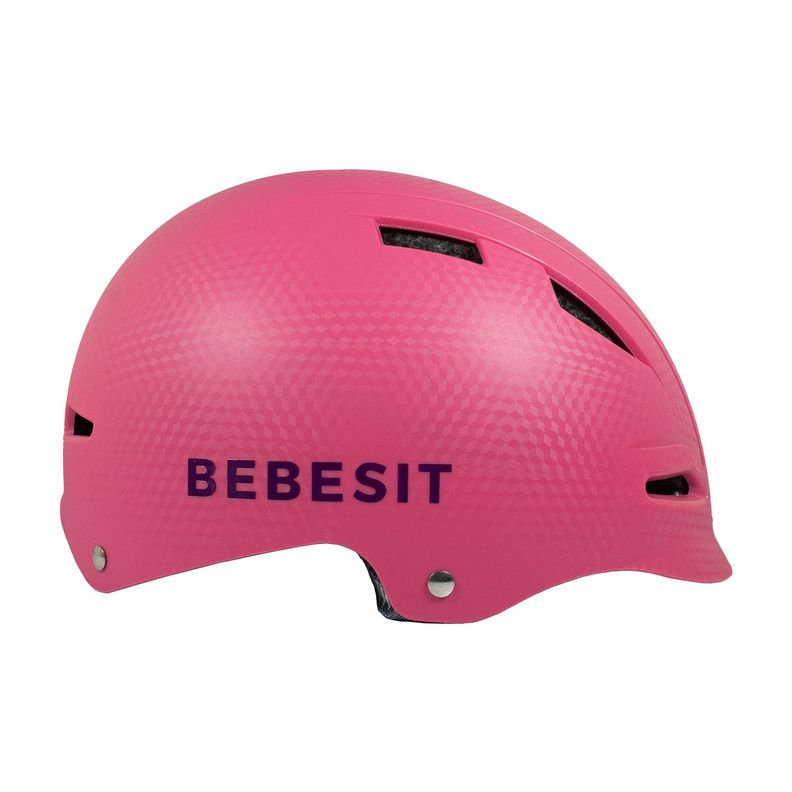 Casco Bicicleta Regulable Certificación Europea Niño Niña Rosa-1