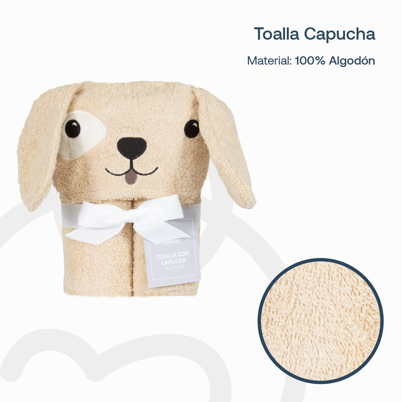 Toalla Capucha Perro Bebesit-4