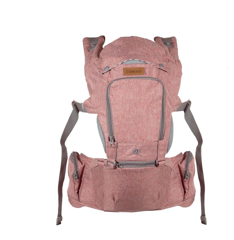 Porta Bebe Arnés con asiento cuidados cadera Hip Seat Rosado-1