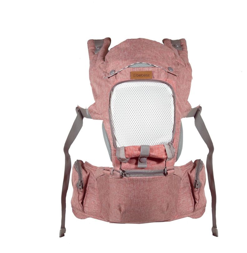 Porta Bebe Arnés con asiento cuidados cadera Hip Seat Rosado-2