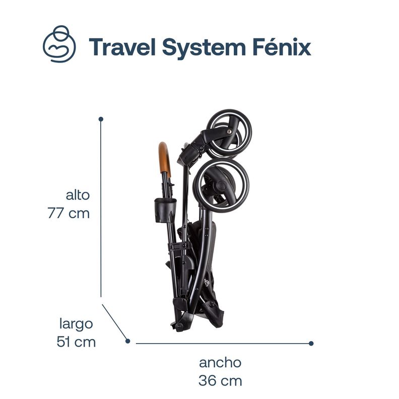 Coche Travel System Fénix Azul Bebesit-6