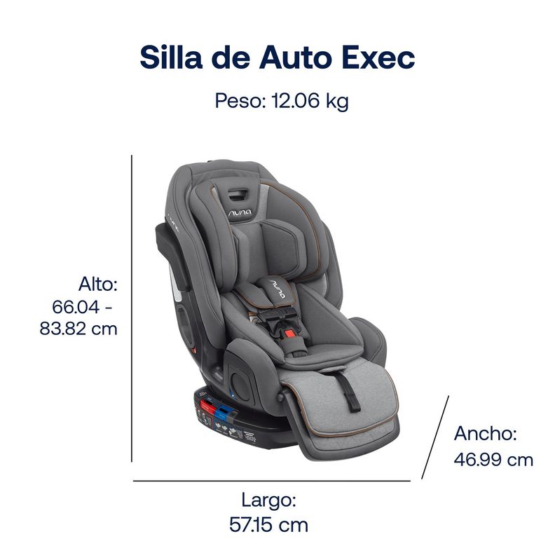 Silla Auto Convertible Nuna Exec Granite-6