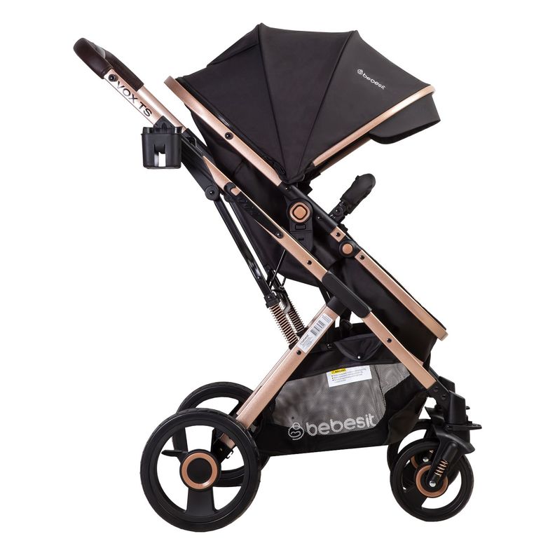 Coche Cuna Paseo Vox Gold Negro Bebesit-3