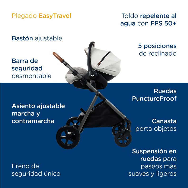 Coche Paseo Signature Aeria Oyster Joie-5