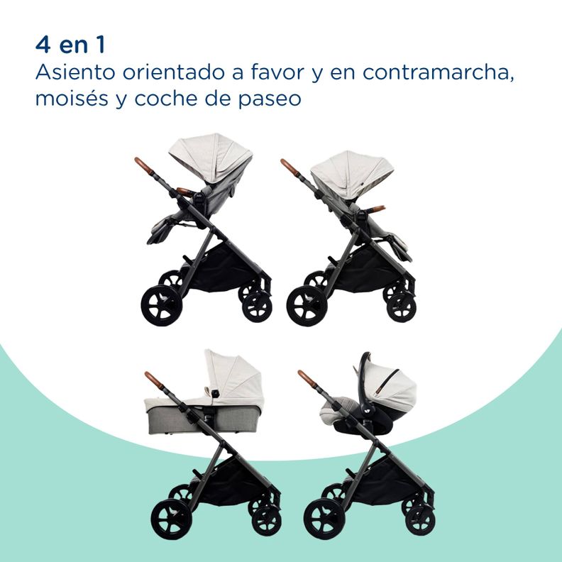 Coche Paseo Signature Aeria Oyster Joie-9