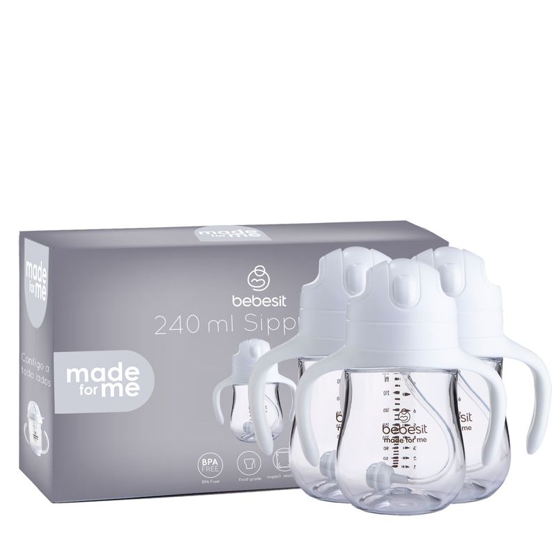 Vaso de entrenamiento Pack x 3 240ml Antiderrame 6M+-1