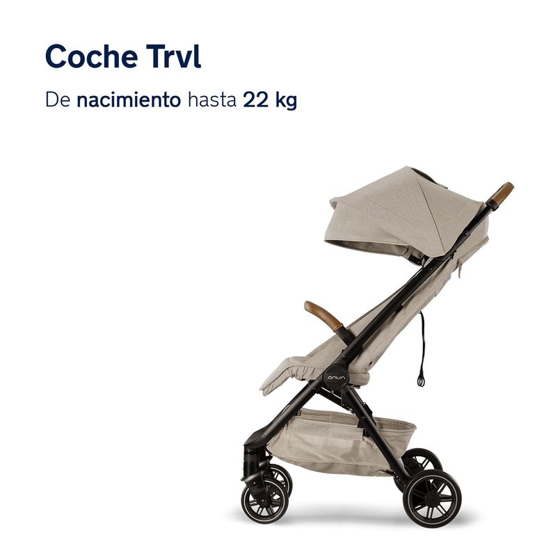 Coche de Paseo TRVL Beige Nuna-1