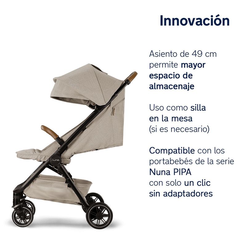 Coche de Paseo TRVL Beige Nuna-7