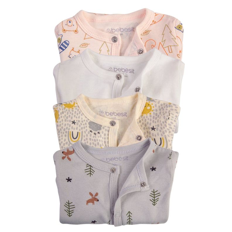 Pack de 4 Pijamas Bebés 6-9M-3