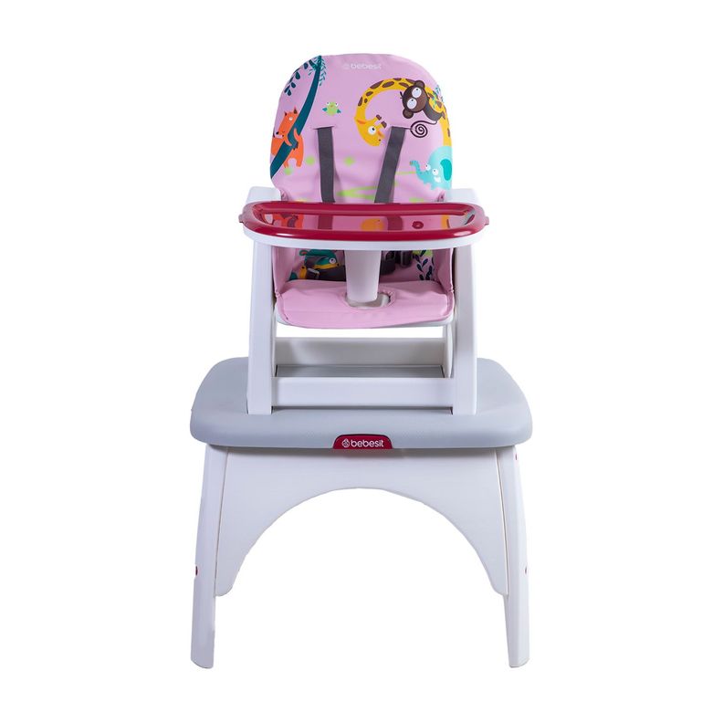 Silla de Comer Escritorio Balancin Eat&Swing Rosada Bebesit-1