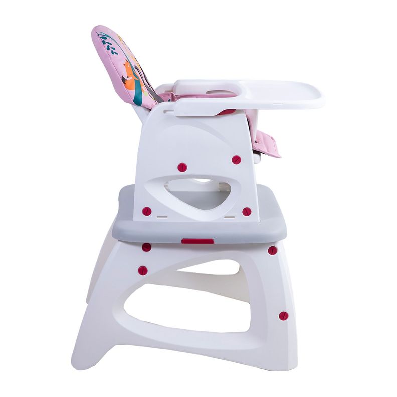 Silla de Comer Escritorio Balancin Eat&Swing Rosada Bebesit-2