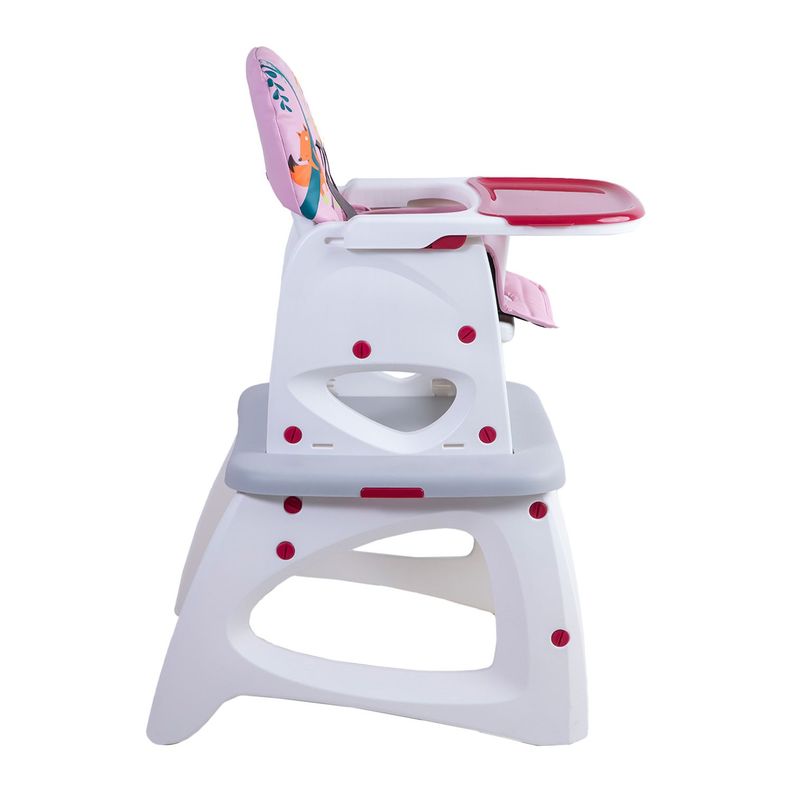 Silla de Comer Escritorio Balancin Eat&Swing Rosada Bebesit-4