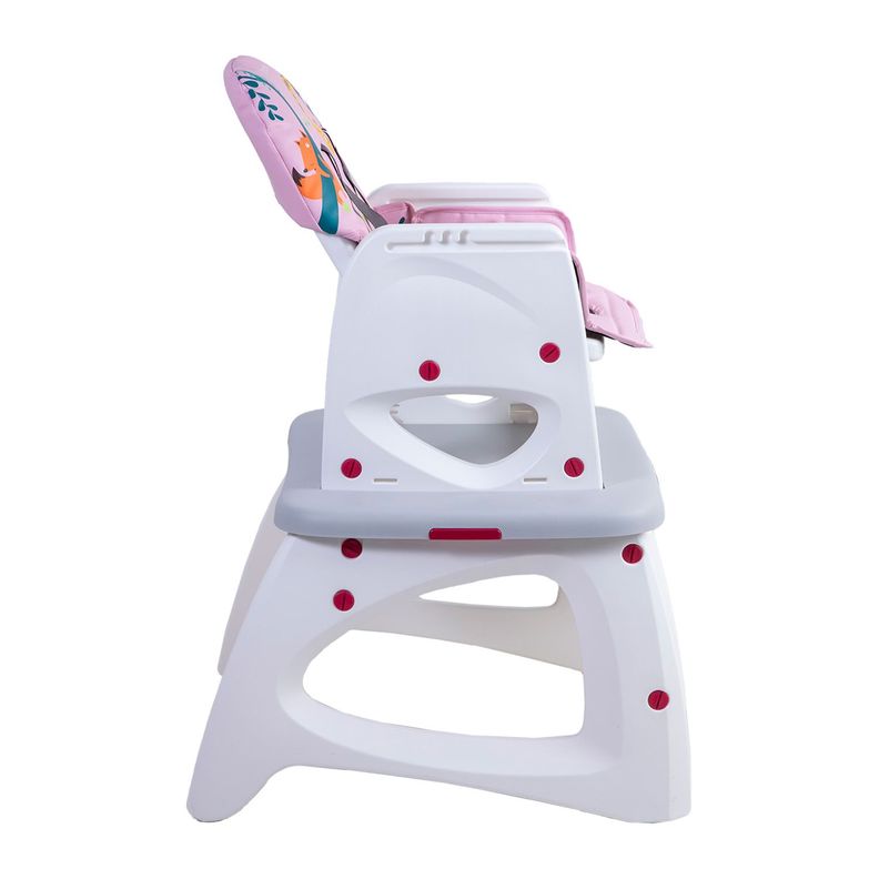 Silla de Comer Escritorio Balancin Eat&Swing Rosada Bebesit-5