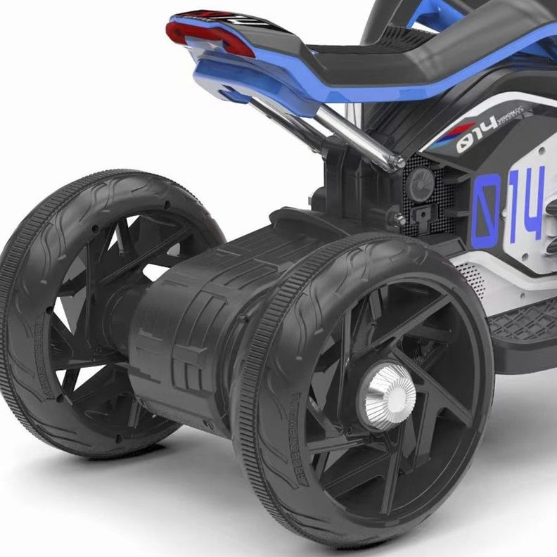 Moto a Batería Eléctrica Super Pro 2.0 Azul Bebesit-3