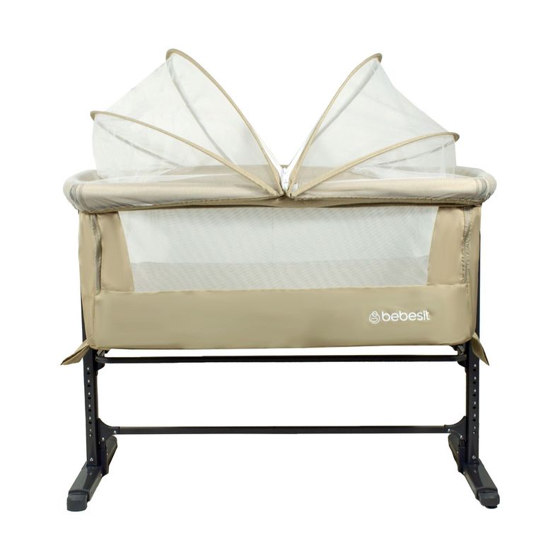 Cuna Colecho con Mosquitero MySide LX Beige Bebesit-5