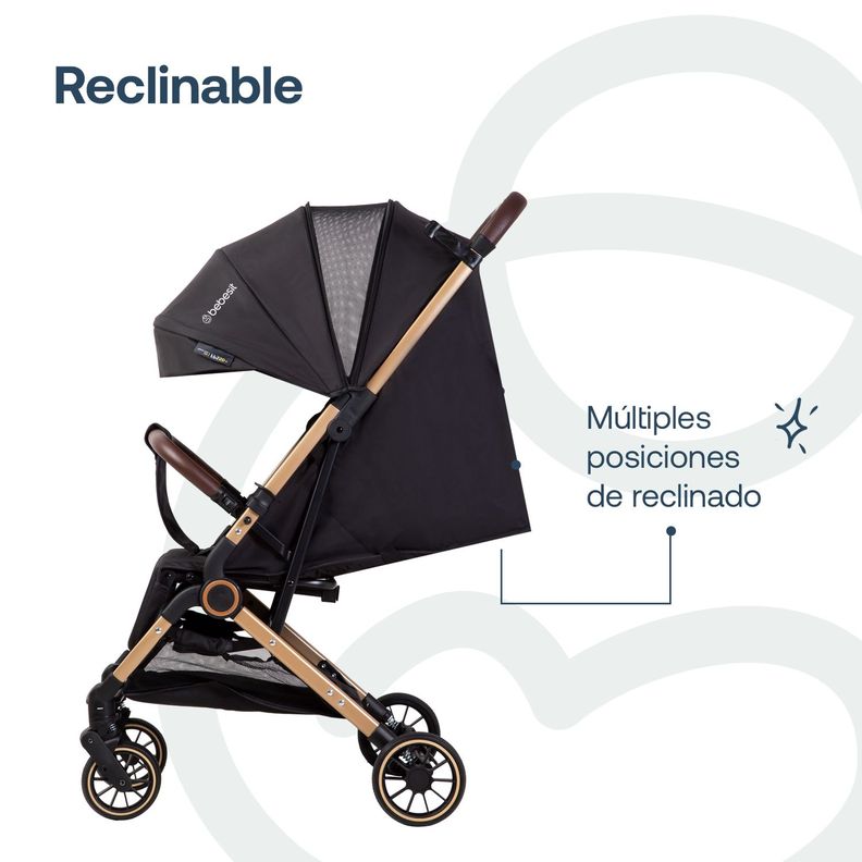 Coche Maleta Compacto Travel System Soho Negro Bebesit-5