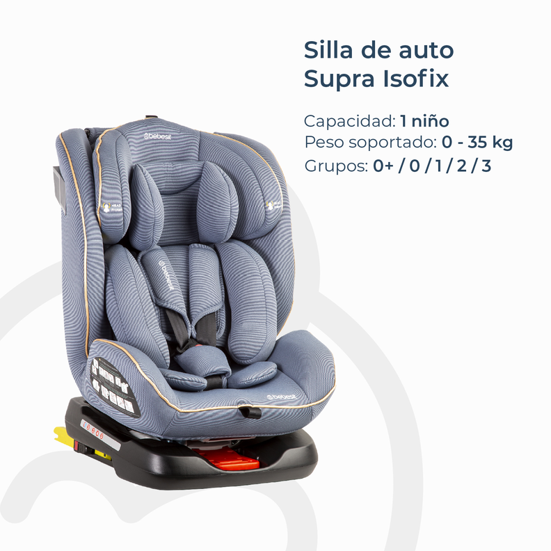 Silla de Auto Convertible Supra 360° Azul Claro Bebesit-2