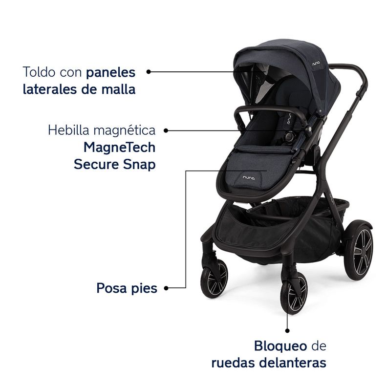 Coche de Paseo Demi Grow Ocean Nuna-4