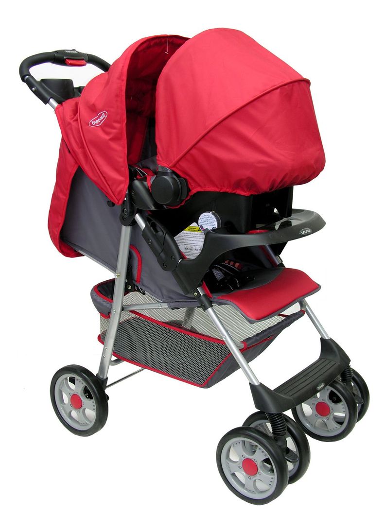 Coche Travel System Zoom Rojo Bebesit-2