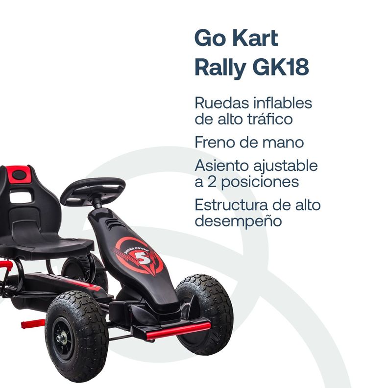 Go Kart Rally GK18 Rojo-1
