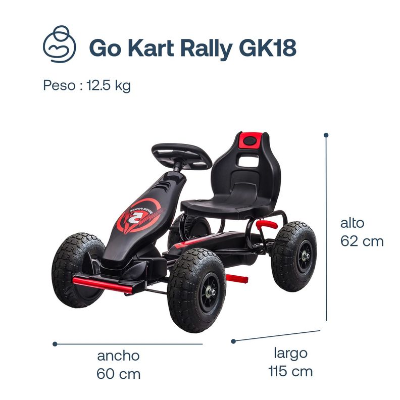 Go Kart Rally GK18 Rojo-2