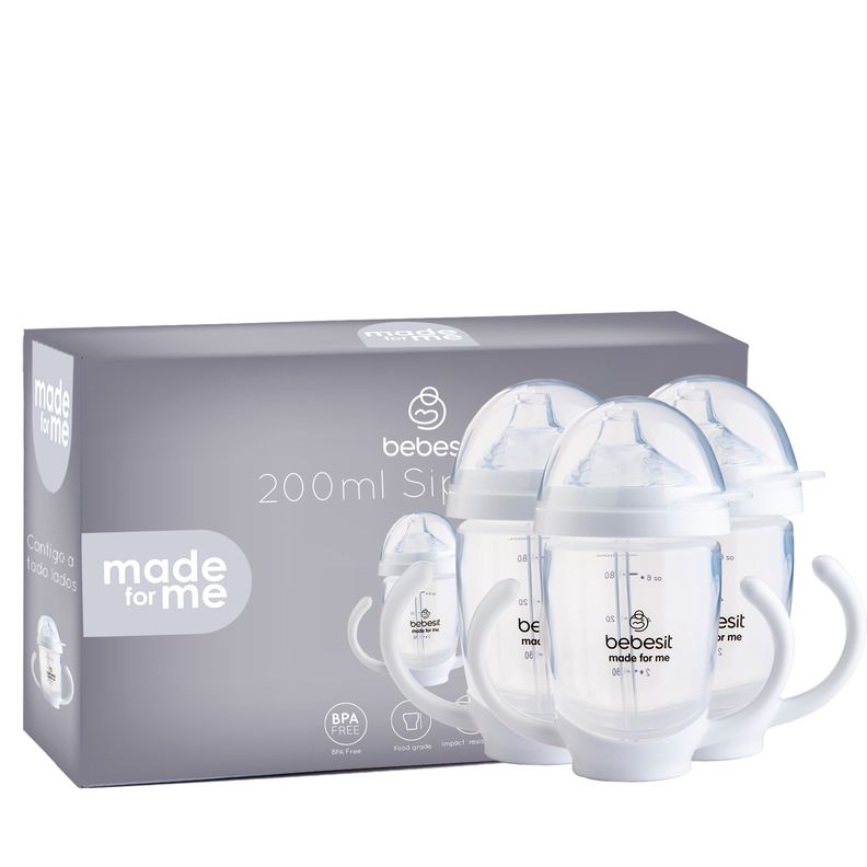 Vaso de entrenamiento Pack x 3 200ml Antiderrame 3M+-4
