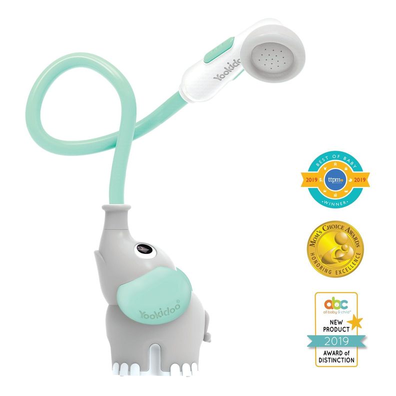 Elefante Ducha Interactivo Turquesa Bebe Bañera Yookidoo-4