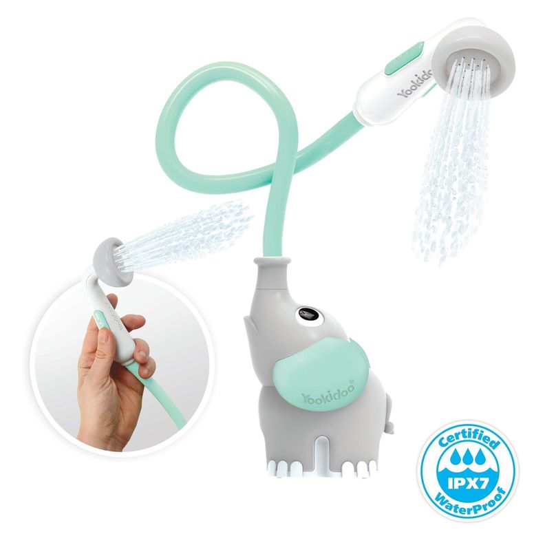 Elefante Ducha Interactivo Turquesa Bebe Bañera Yookidoo-6