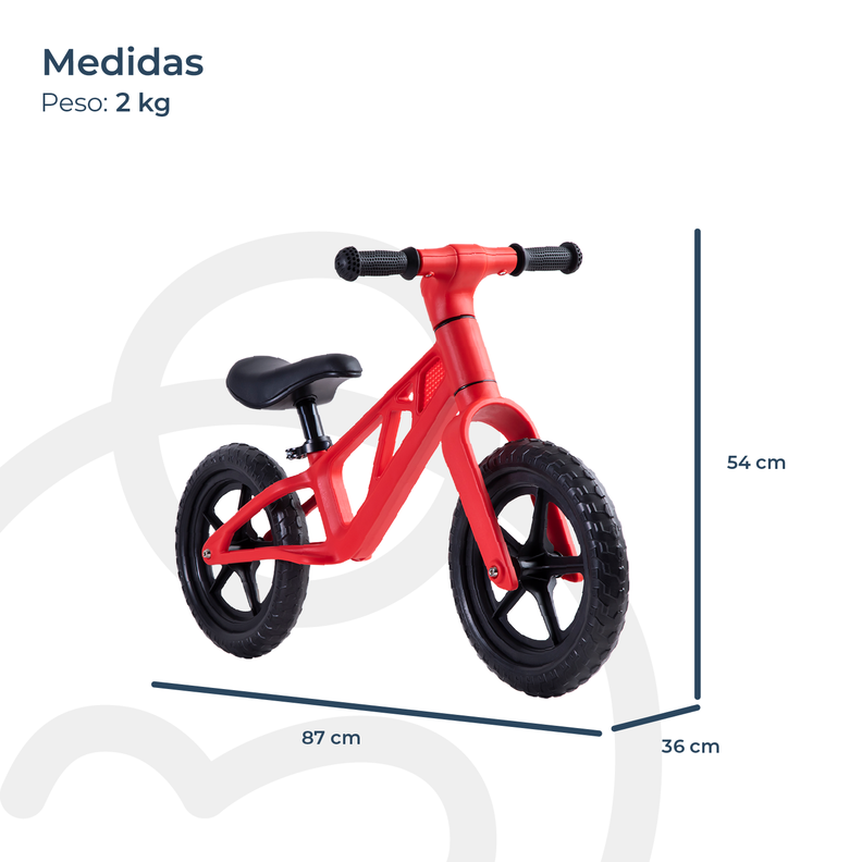 Bicicleta de Equilibrio Aprendizaje Go Roja Bebesit-5