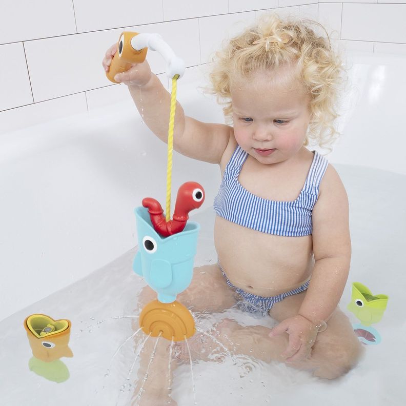 Juego de Baño Caña de Pescar Bebé Niño Niña Tina Yookidoo-1