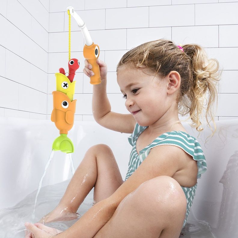 Juego de Baño Caña de Pescar Bebé Niño Niña Tina Yookidoo-2