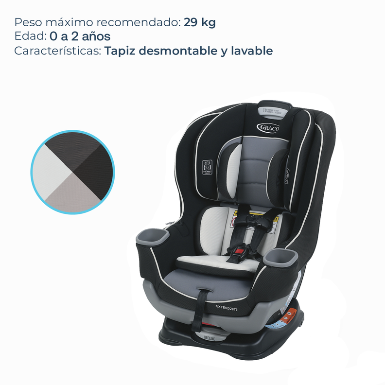Silla de Auto Bebe Graco EXTEND2FIT Gotham-2