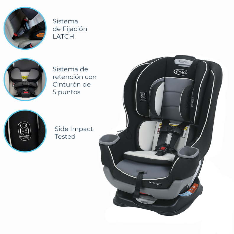 Silla de Auto Bebe Graco EXTEND2FIT Gotham-3