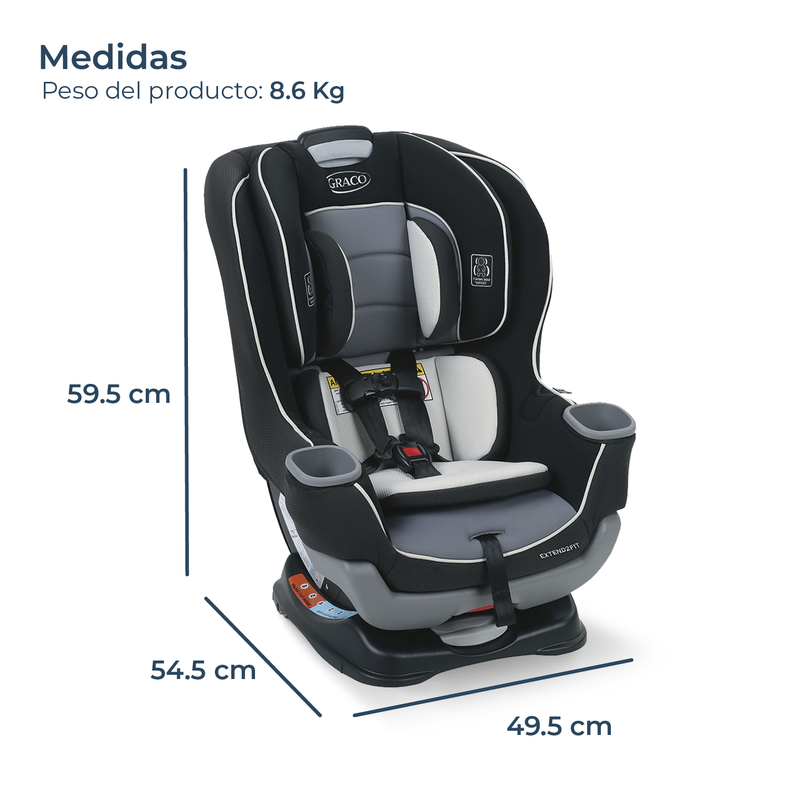 Silla de Auto Bebe Graco EXTEND2FIT Gotham-7