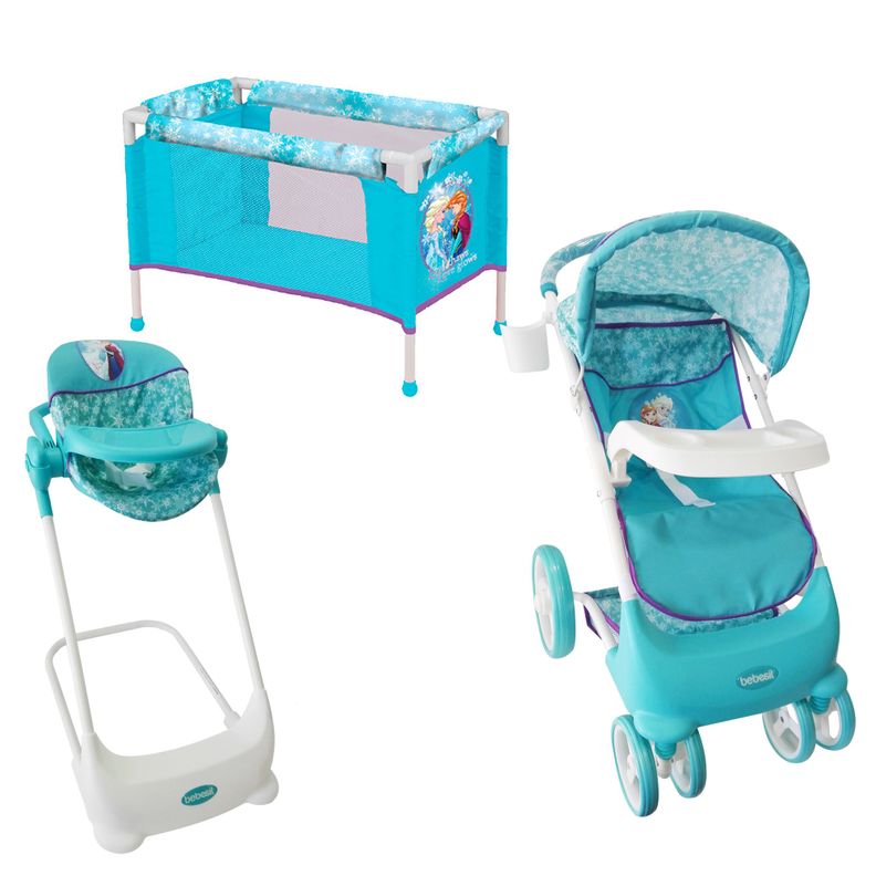 CMuneca/Cuna/Silla Froze Celeste