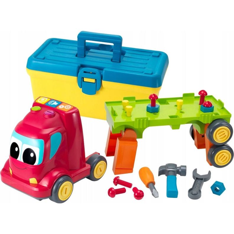 Juguete Camioncito Constructor Set Infantino Rojo