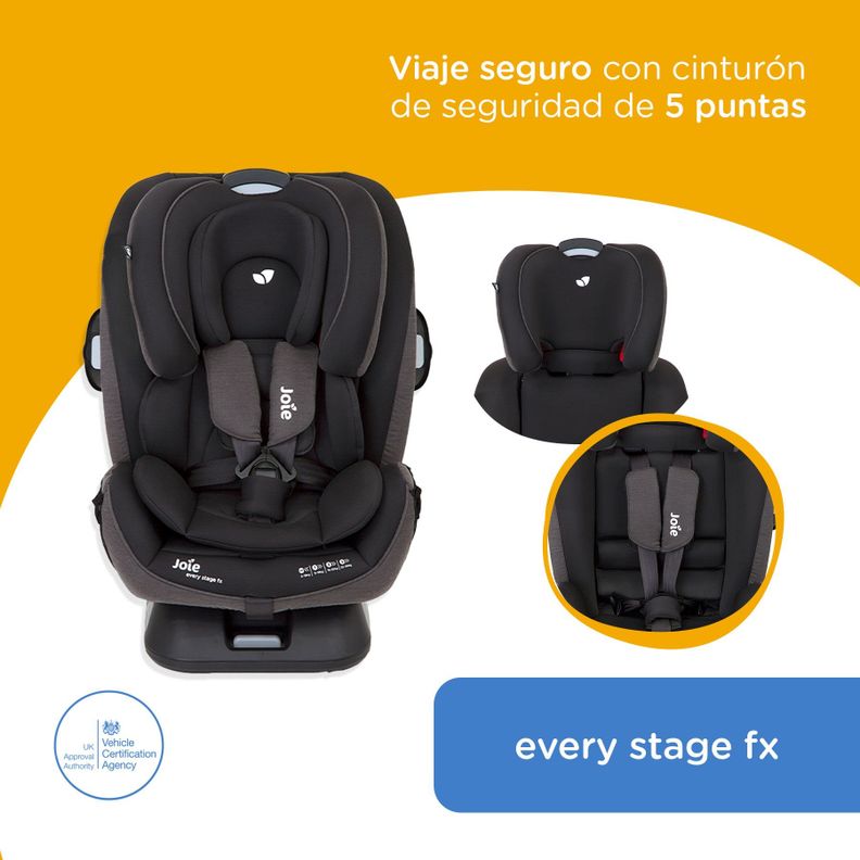 Silla de Auto Joie Convertible Every Stage FX - Coal-1