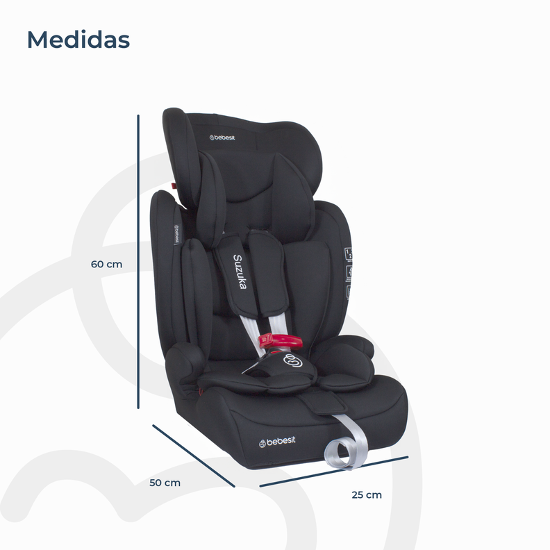 Silla de Auto Bebesit Butaca Suzuka - Negro-6
