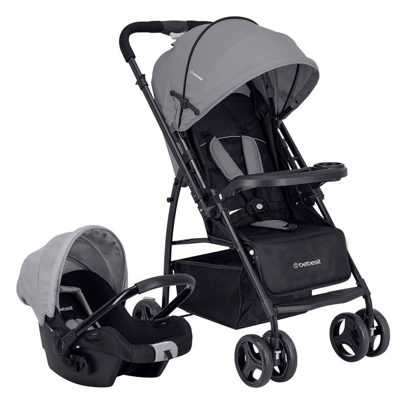 Coche Travel System Go Lite Gris Bebesit-0