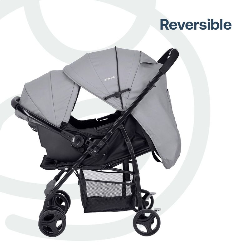 Coche Travel System Go Lite Gris Bebesit-7