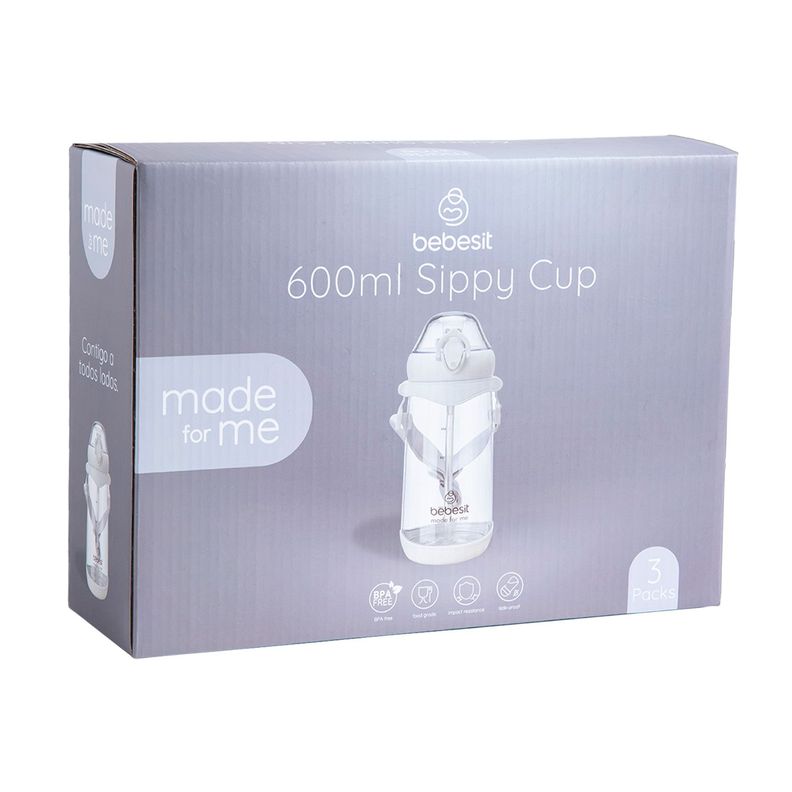 Vaso de entrenamiento Pack x 3 600ml Antiderrame 12M+-6