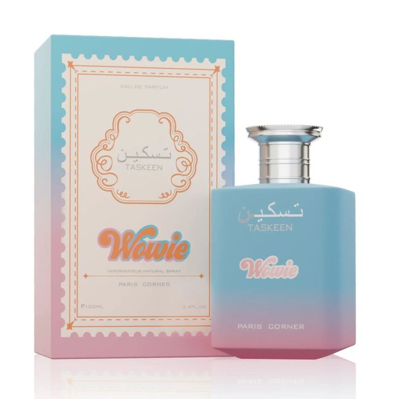 Perfume Paris Corner Taskeen Wowie EDP 100 Ml Mujer Celeste