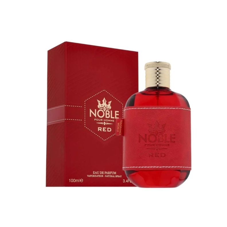 Perfume Fragrance world Noble Red EDP 100 Ml Hombres Rojo