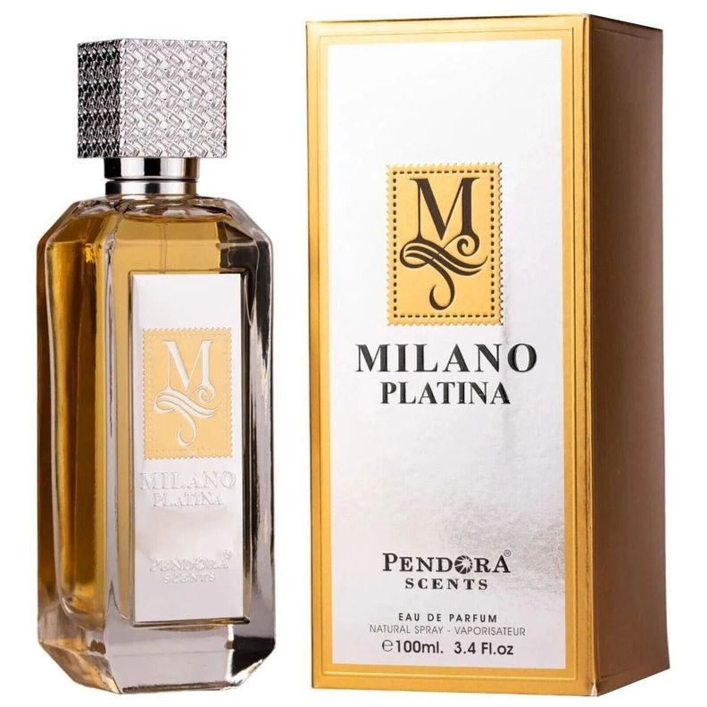 Perfume Pendora Scents Milano Platina EDP 100 Ml Hombres Amarillo